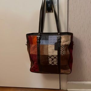 Coach Patchwork Leather Tote Bag